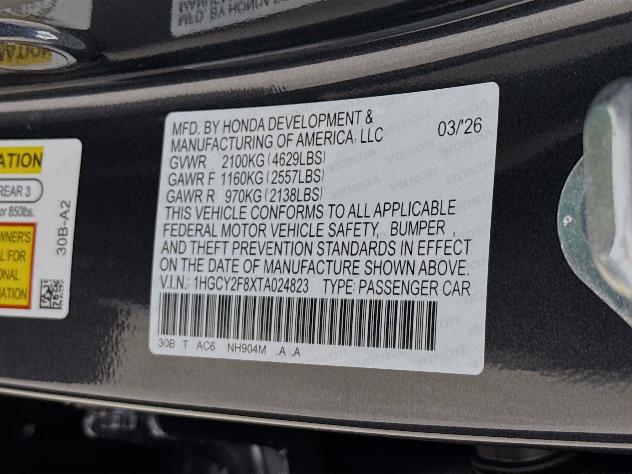 New 2026 Honda Accord Touring image 38
