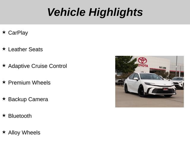 Used 2025 Toyota Camry SE FWD image 5