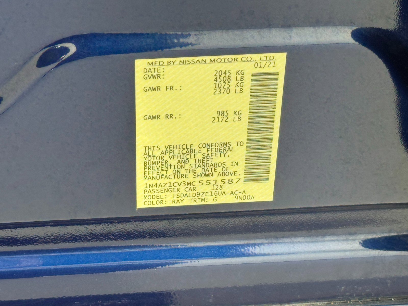 Used 2021 Nissan Leaf SV image 39