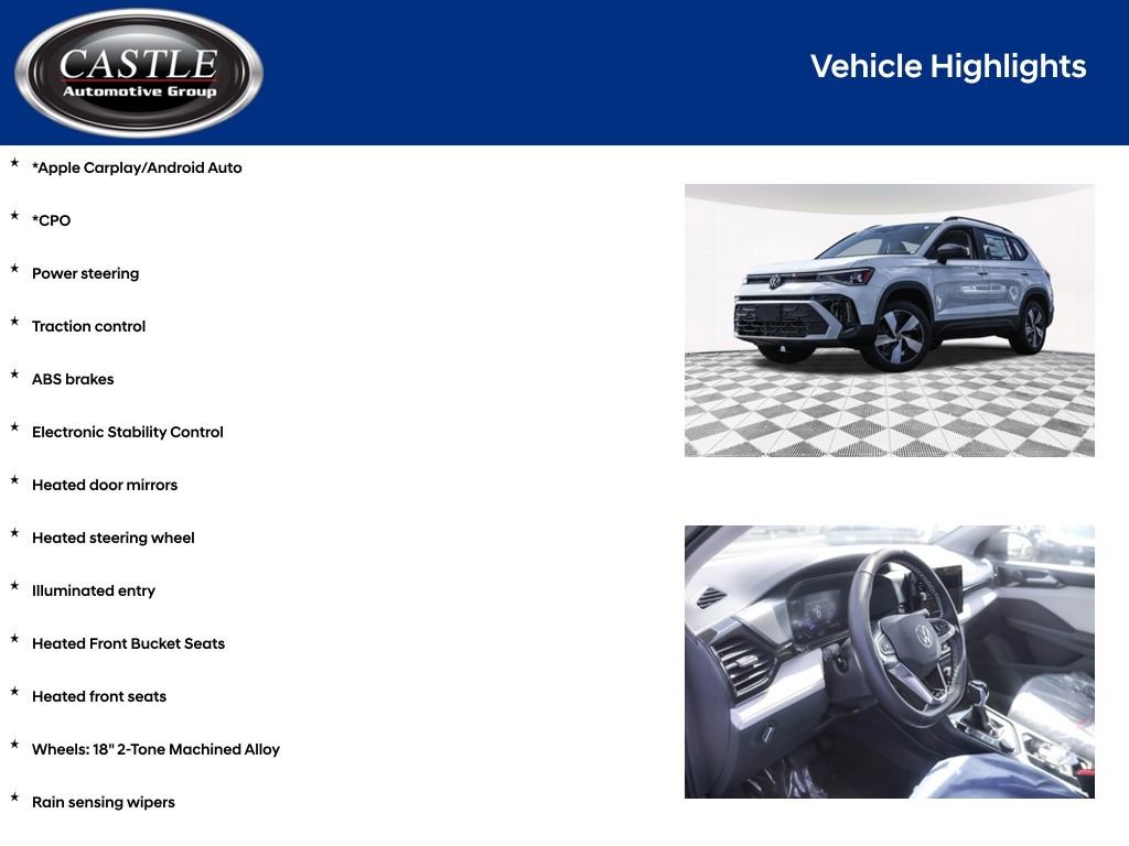 Used 2025 Volkswagen Taos S image 3