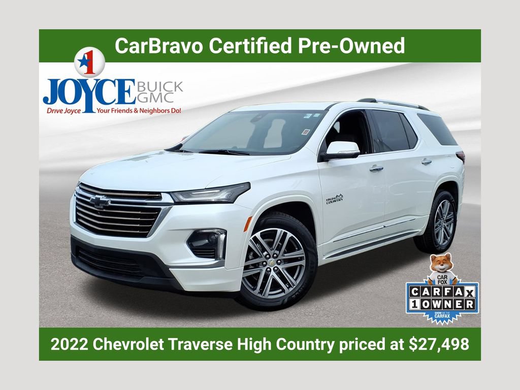 Certified 2022 Chevrolet Traverse High Country