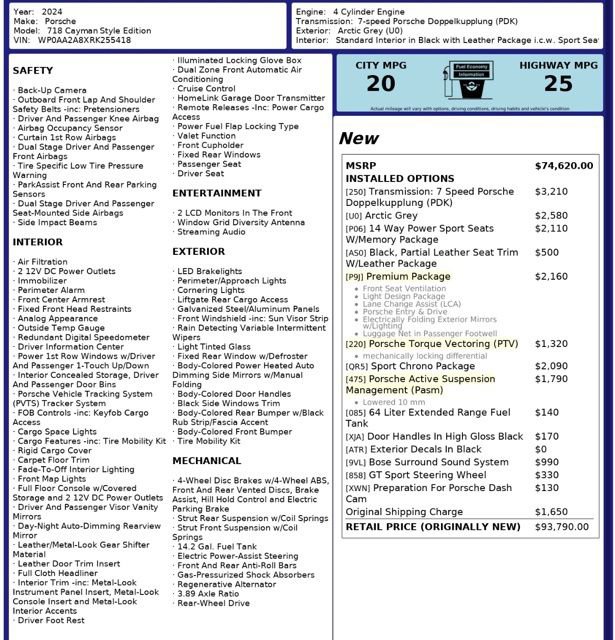 Used 2024 Porsche 718 Cayman image 26