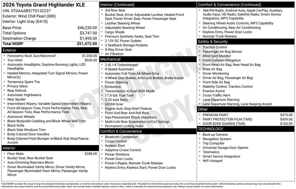 Used 2026 Toyota Grand Highlander AWD image 35
