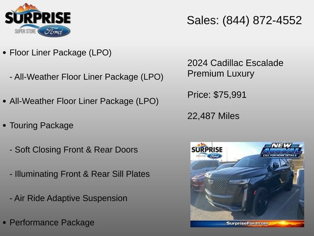 Used 2024 Cadillac Escalade Premium Luxury w/ Performance Package AWD/4WD image 16