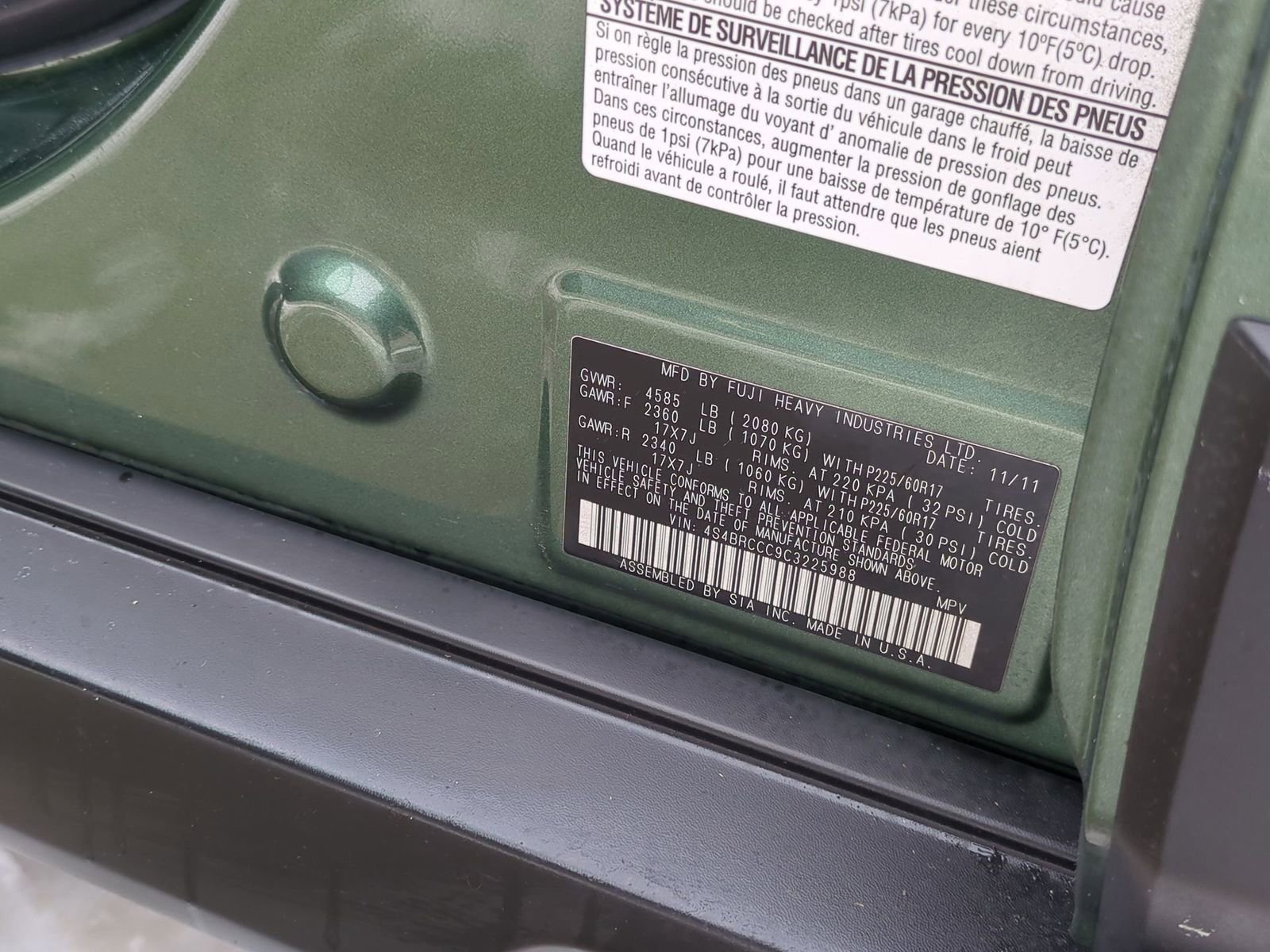 Used 2012 Subaru Outback 2.5i Premium w/ Popular Pkg 1B image 37