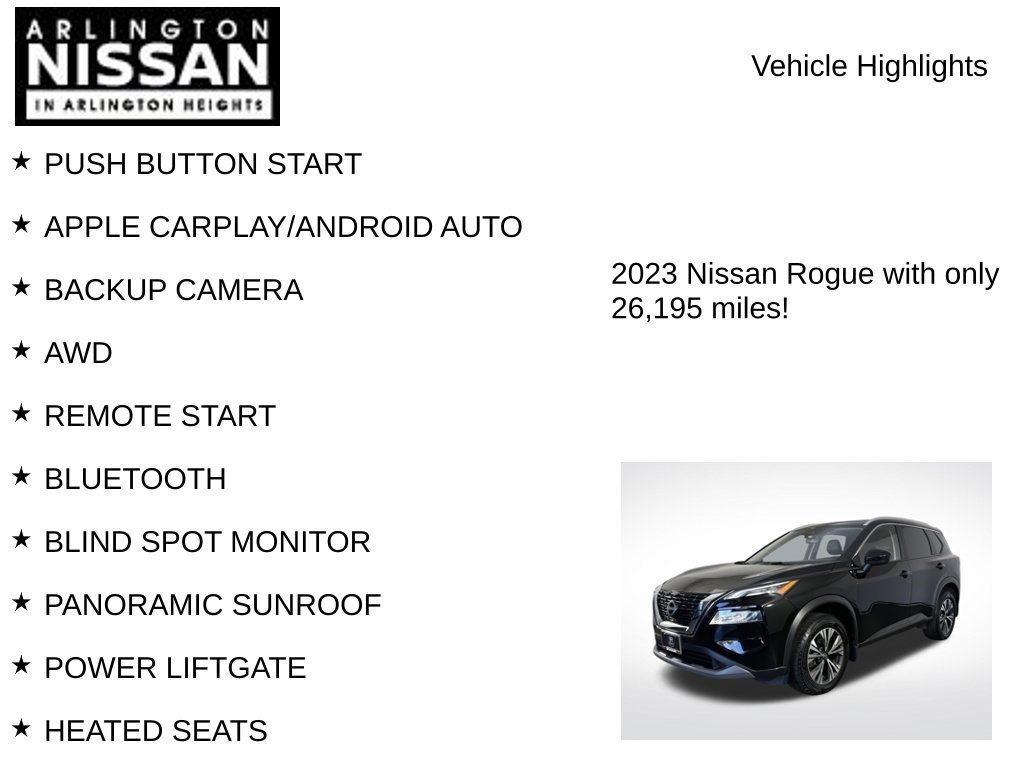 Certified 2023 Nissan Rogue SV w/ SV Premium B Package AWD/4WD image 8