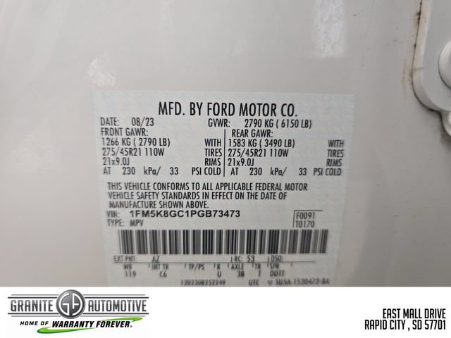Used 2023 Ford Explorer ST w/ Equipment Group 401A AWD/4WD image 30