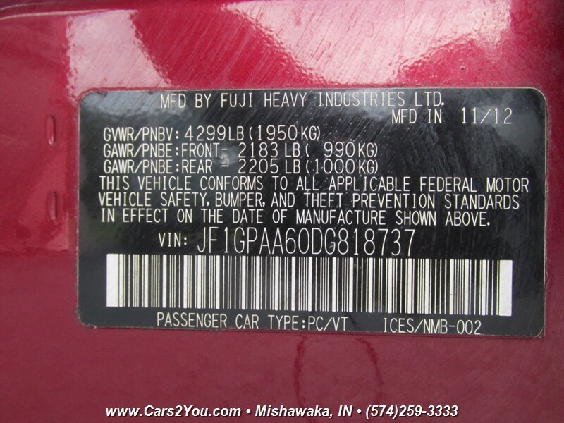 Used 2013 Subaru Impreza 2.0i AWD/4WD image 24
