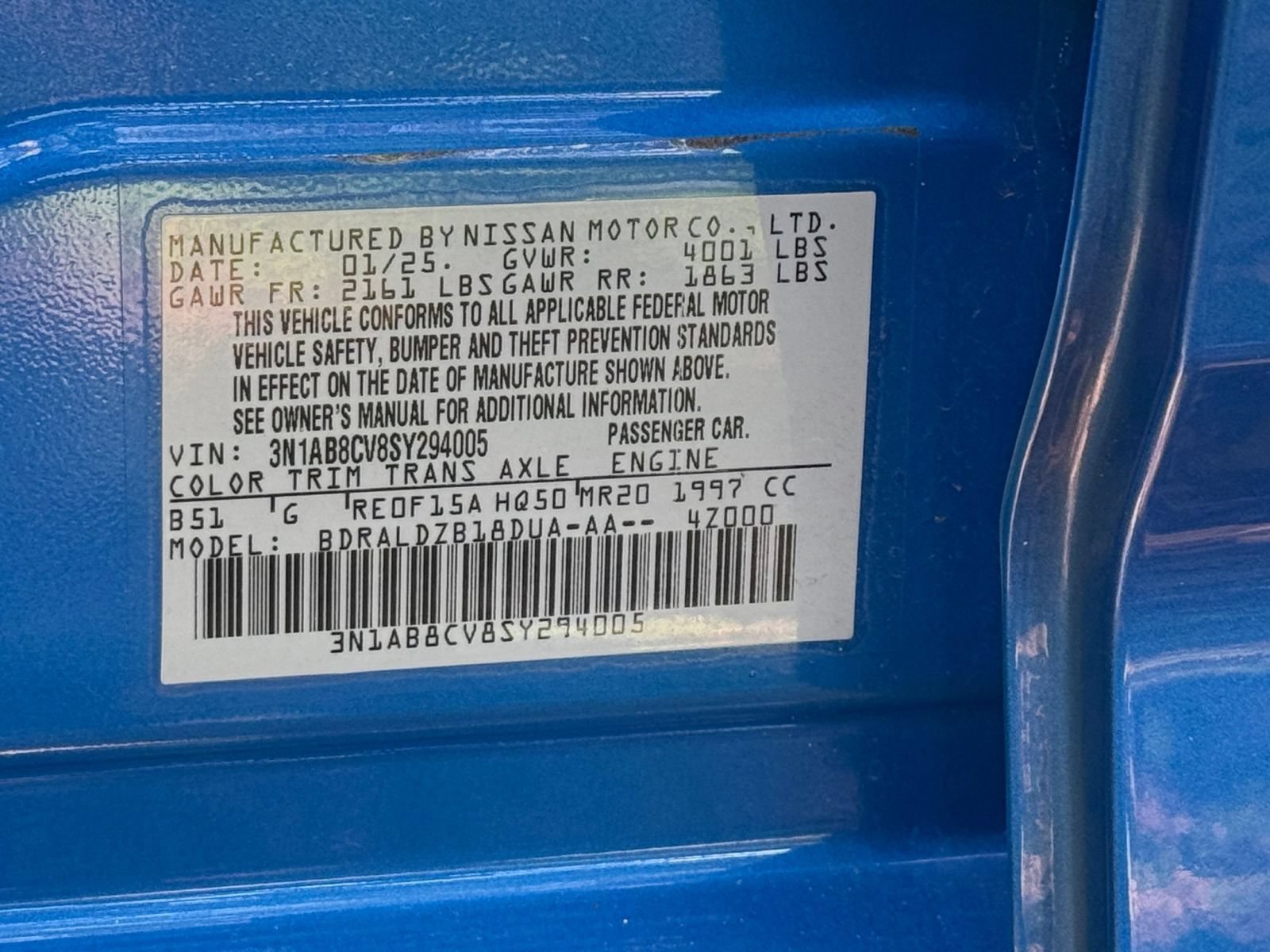 Used 2025 Nissan Sentra SV FWD image 24