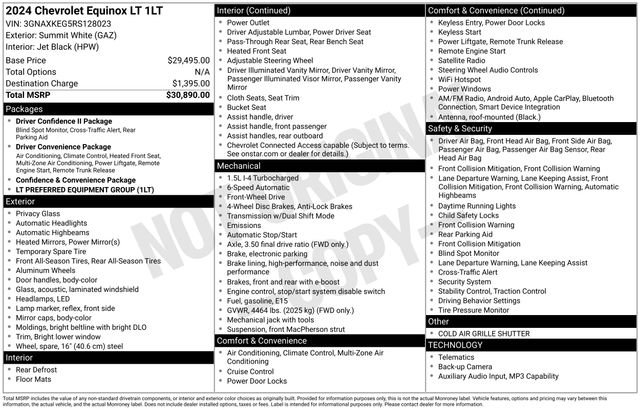 Used 2024 Chevrolet Equinox LT FWD image 30