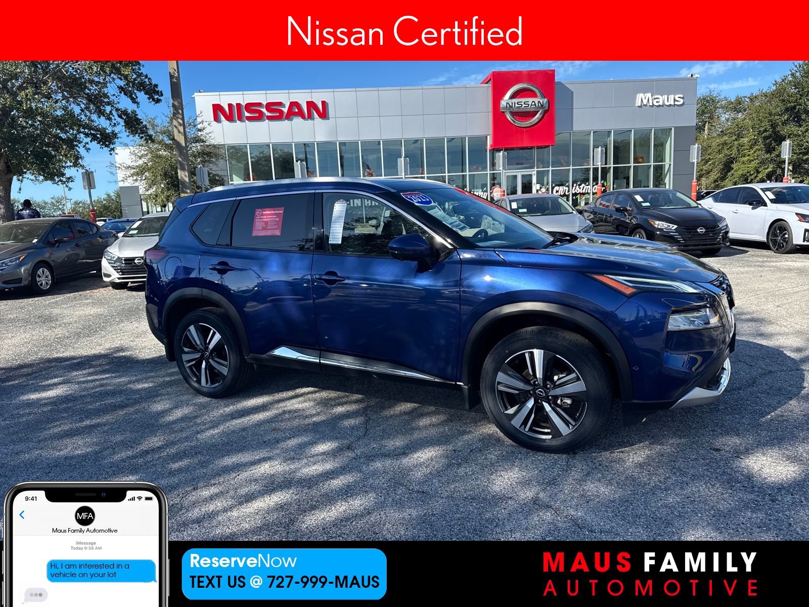 Certified 2023 Nissan Rogue Platinum w/ Platinum Premium Package