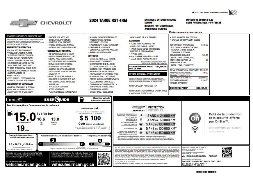 Certified 2024 Chevrolet Tahoe RST w/ Sport Performance Package image 36
