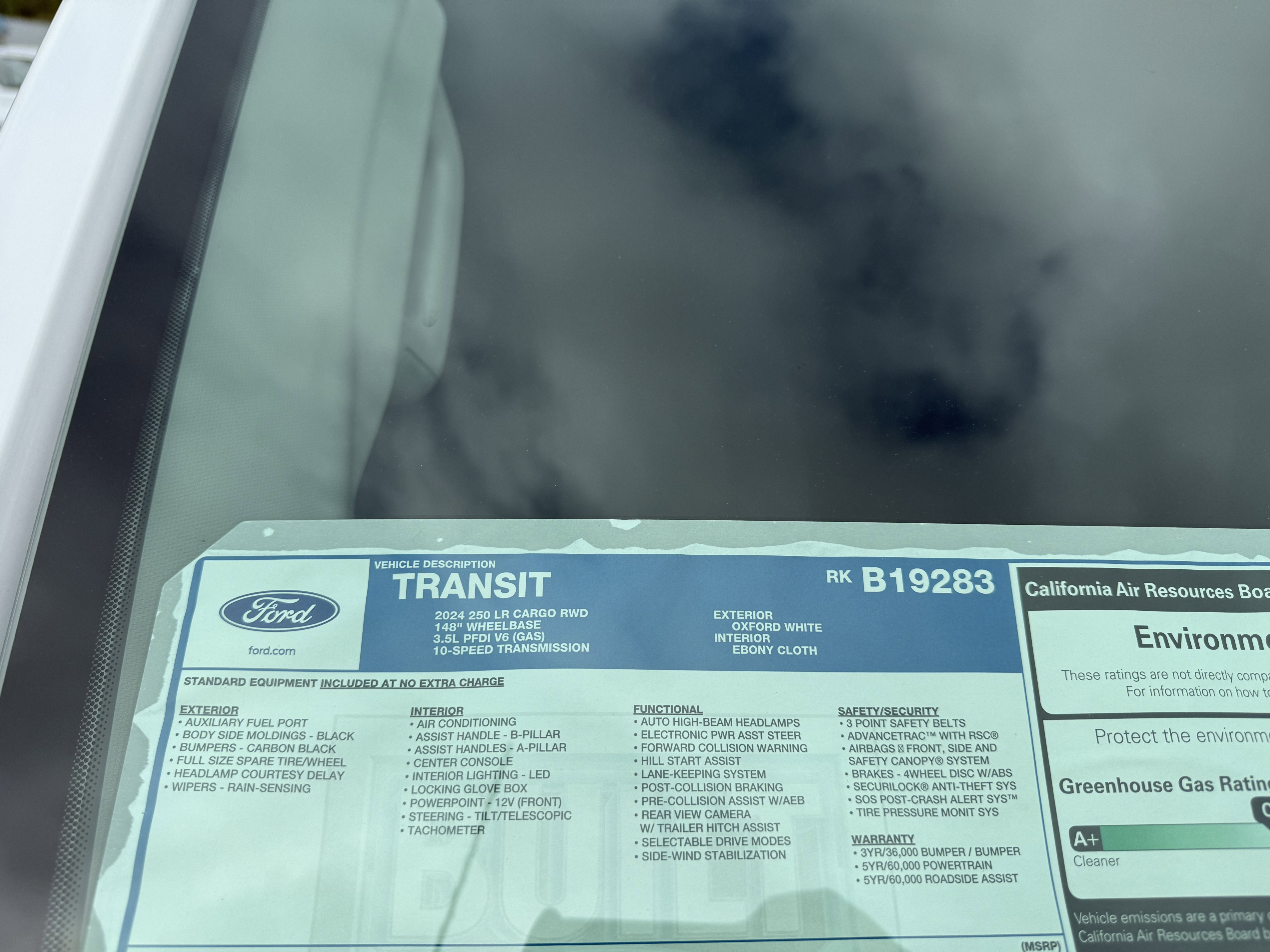 New 2024 Ford Transit 250 XL RWD image 12