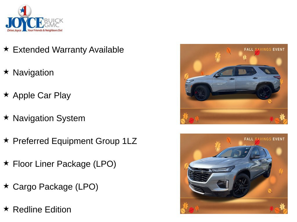 Certified 2023 Chevrolet Traverse Premier w/ Redline Edition AWD/4WD image 10