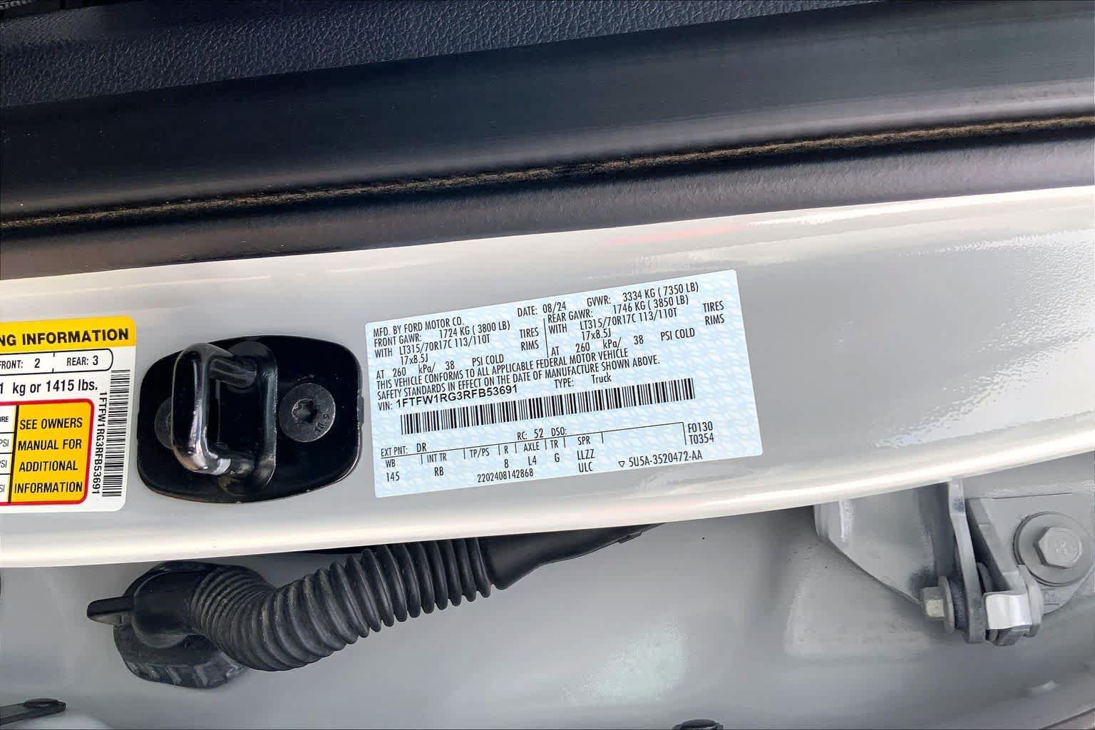 Certified 2024 Ford F150 Raptor AWD/4WD image 37