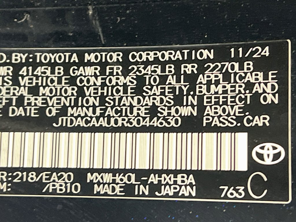Certified 2024 Toyota Prius Limited w/ Limited Premium Package FWD image 28