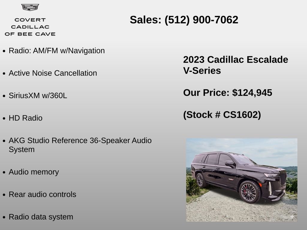 Used 2023 Cadillac Escalade V w/ Heavy-Duty Trailer Package image 36