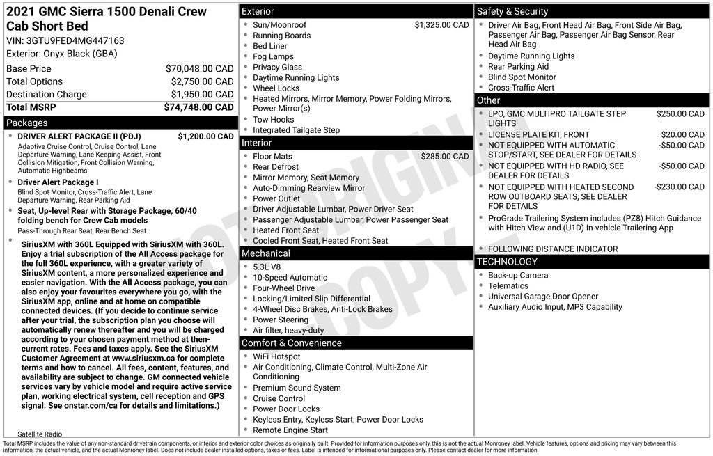 Used 2021 GMC Sierra 1500 Denali w/ Driver Alert Package II AWD/4WD image 5