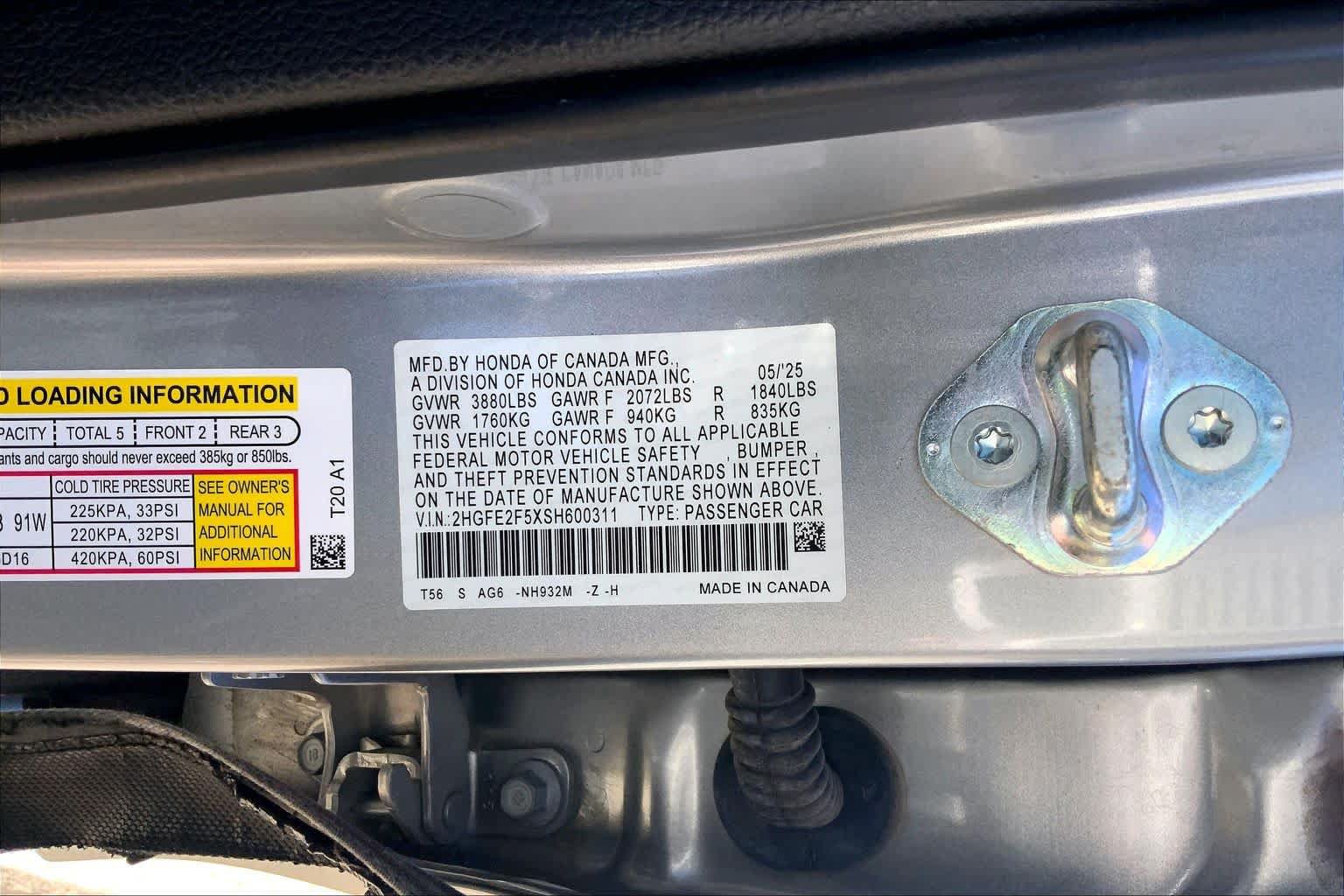 Used 2025 Honda Civic Sport image 30