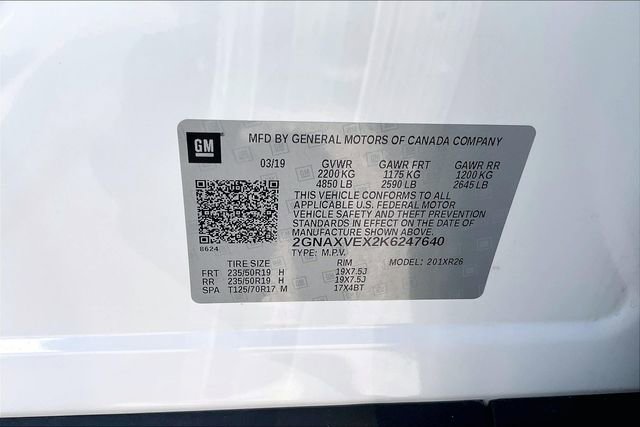 Used 2019 Chevrolet Equinox LT AWD/4WD image 33