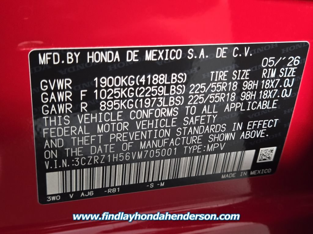 Certified 2027 Honda HR-V Sport image 13
