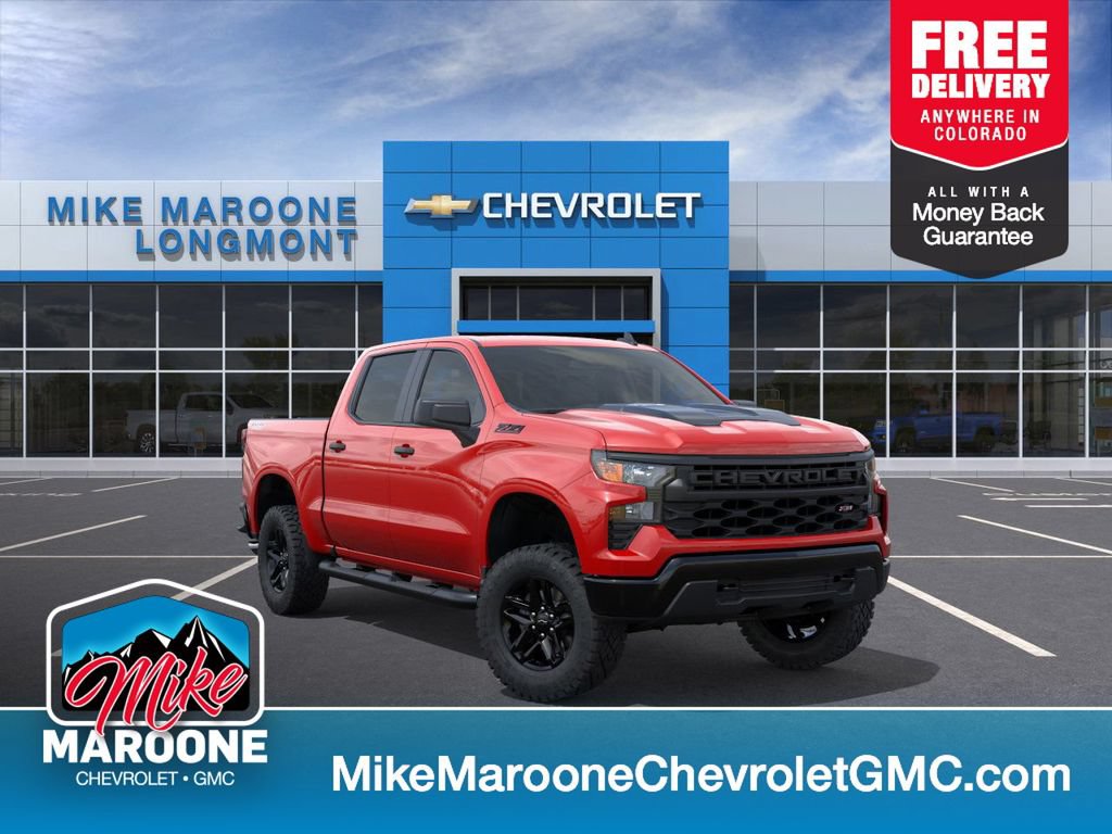 New 2026 Chevrolet Silverado 1500 Custom Trail Boss w/ Dark Appearance Package