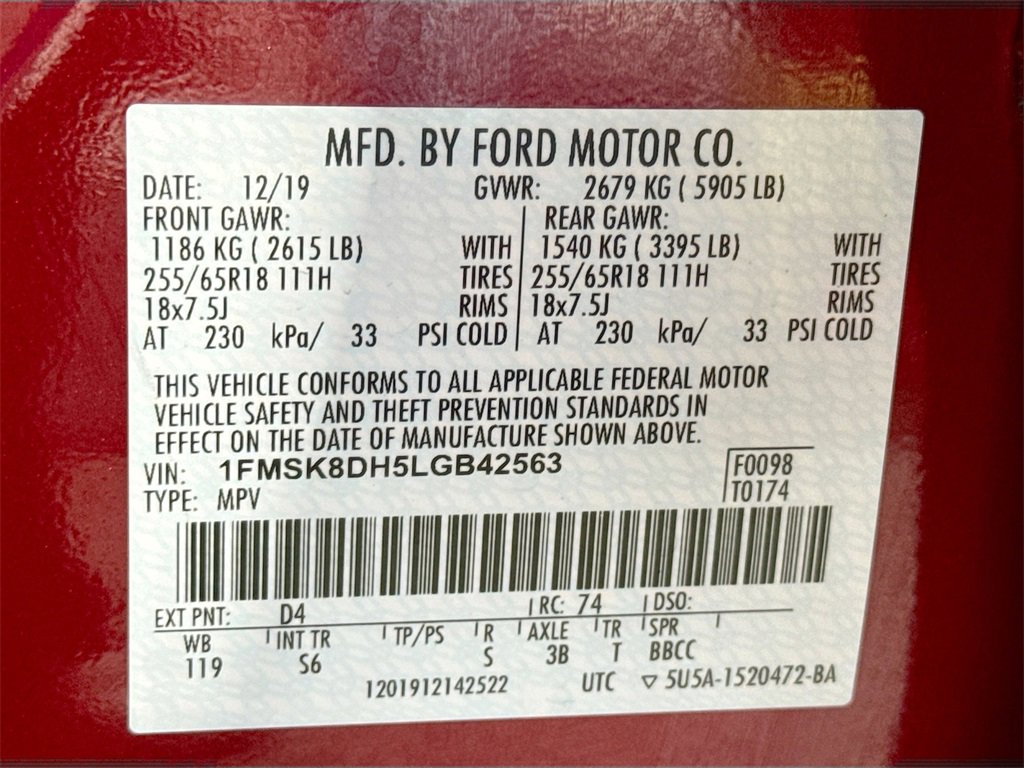 Used 2020 Ford Explorer XLT w/ Equipment Group 202A image 30