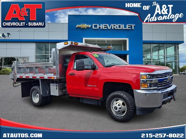 Used 2015 Chevrolet Silverado 3500 W/T w/ Snow Plow Prep Package AWD/4WD image 1