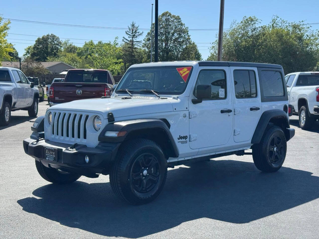 Used 2021 Jeep Wrangler Unlimited Sport w/ Uconnect 4C Nav & Sound Group AWD/4WD image 12