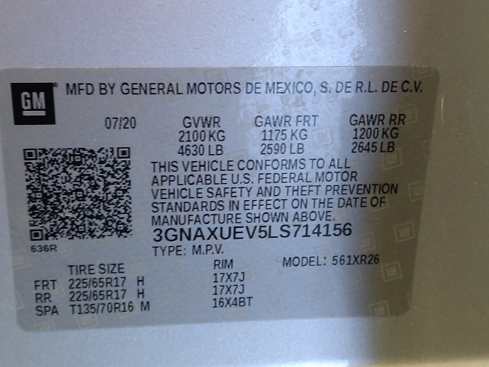 Used 2020 Chevrolet Equinox LT w/ LPO, Floor Liner Package AWD/4WD image 33