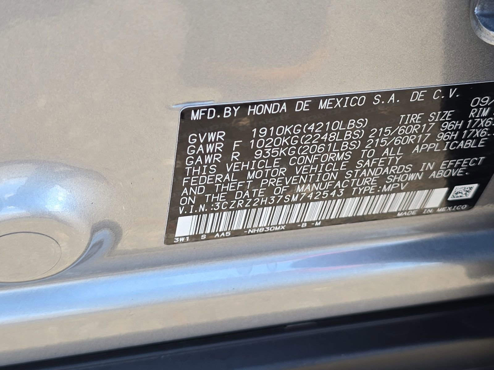 Used 2025 Honda HR-V LX image 40