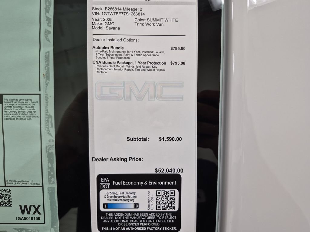 New 2025 GMC Savana 2500 Extended w/ Enhanced Convenience Package image 35