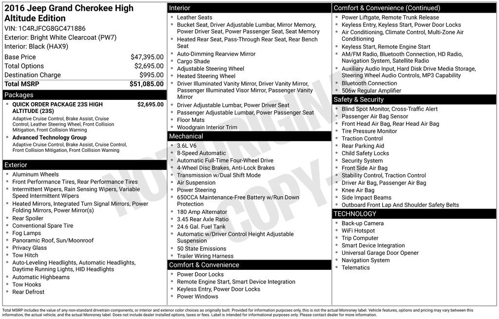 Used 2016 Jeep Grand Cherokee High Altitude image 2