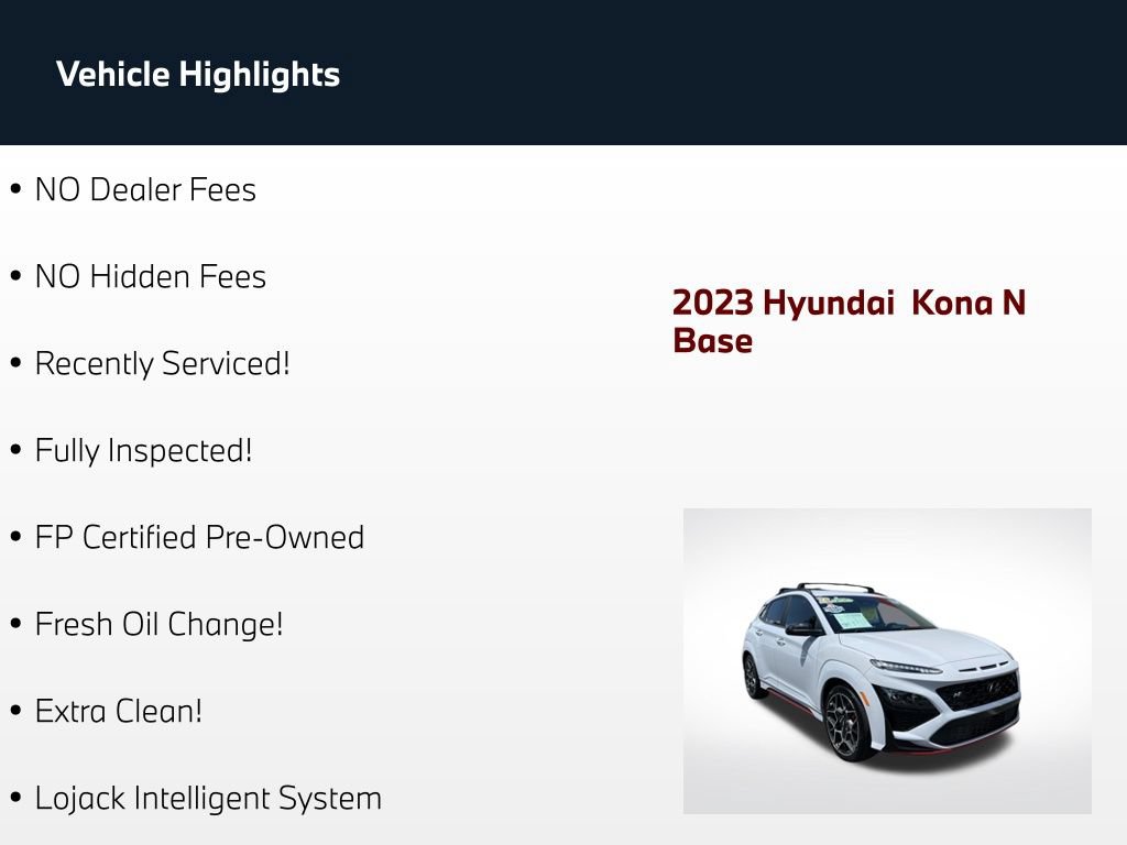 Used 2023 Hyundai Kona N FWD image 2