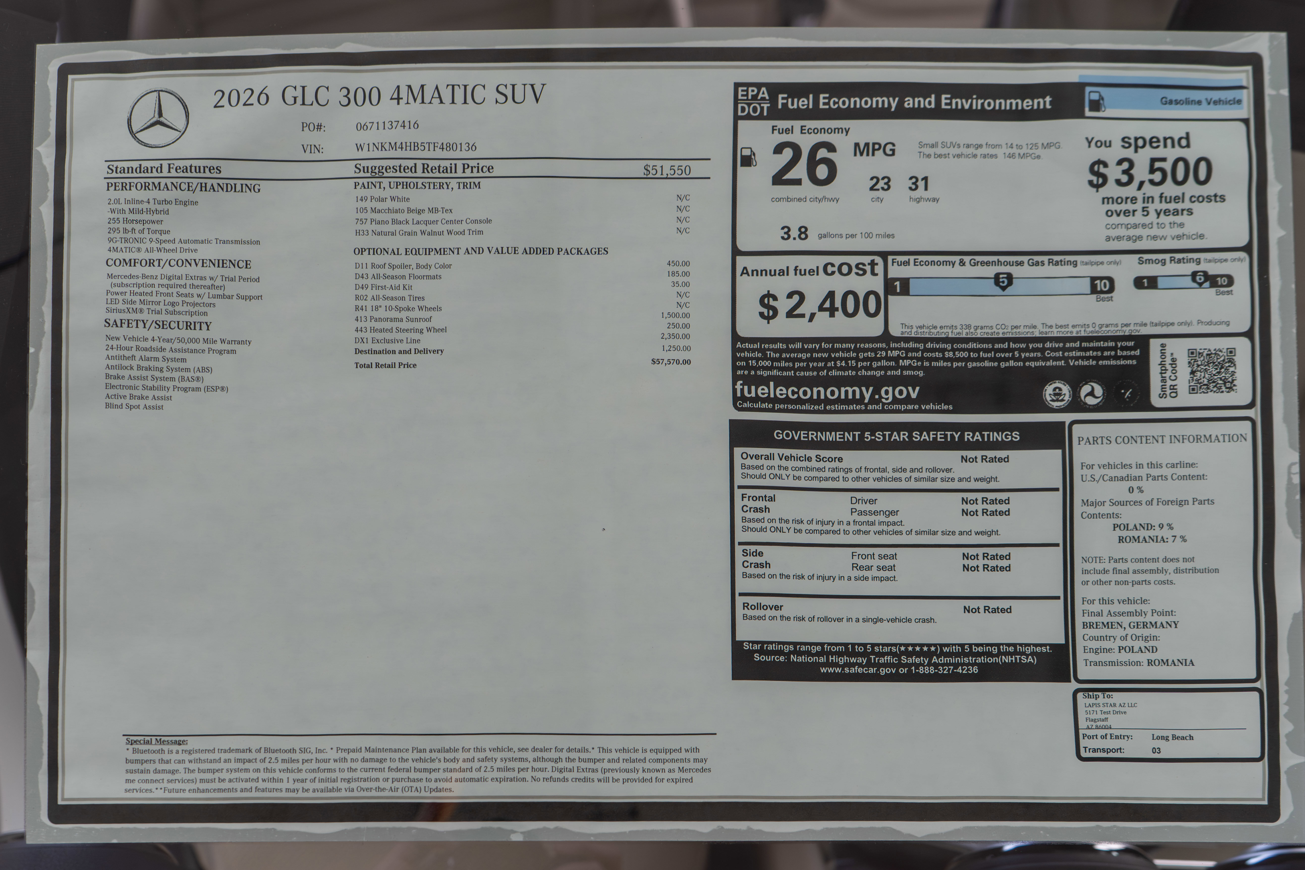 New 2026 Mercedes-Benz GLC 300 4MATIC image 35