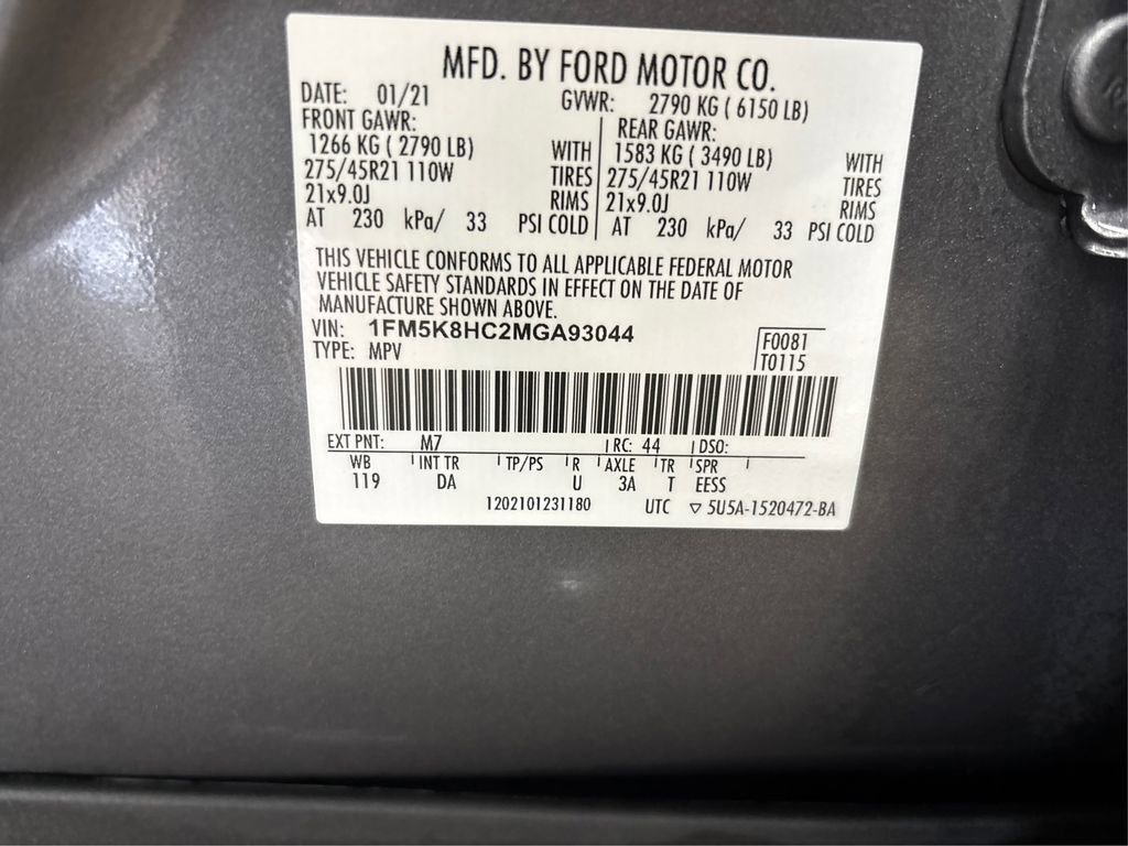Used 2021 Ford Explorer Platinum w/ Equipment Group 601A AWD/4WD image 20