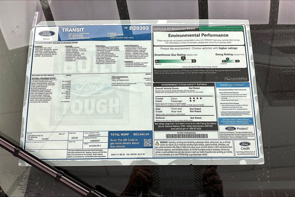 New 2025 Ford Transit 250 Low Roof w/ Load Area Protection Package image 14