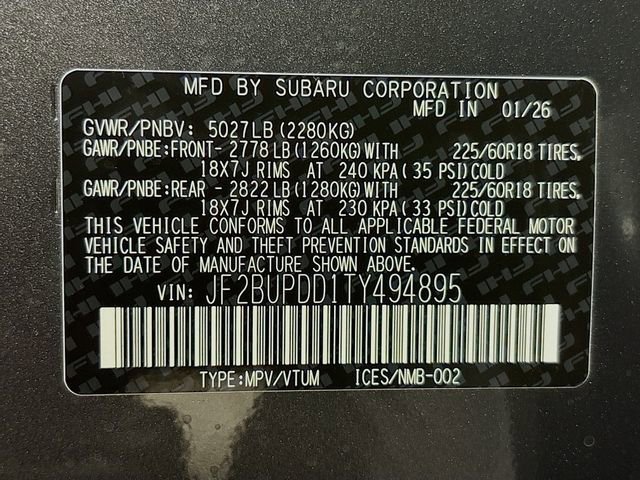 New 2026 Subaru Outback Limited image 33