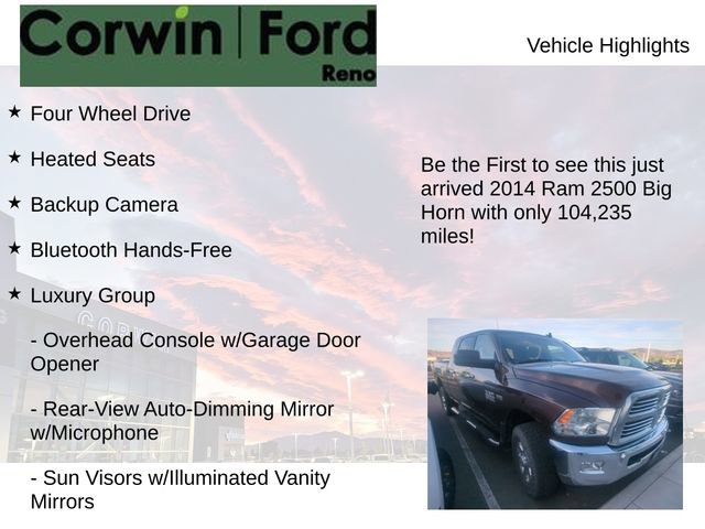 Used 2014 RAM 2500 Big Horn AWD/4WD image 4