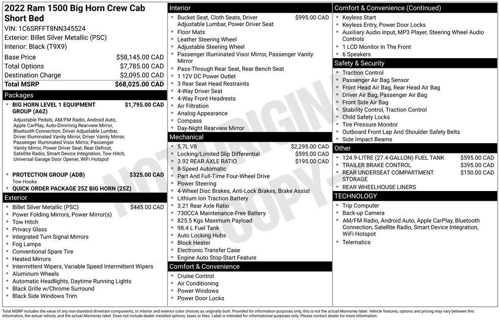 Used 2022 RAM 1500 Big Horn image 85