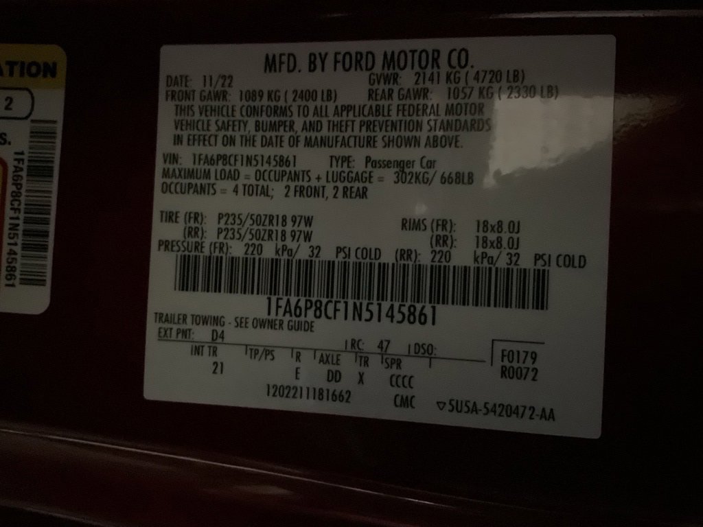 Used 2022 Ford Mustang GT w/ Equipment Group 301A image 33