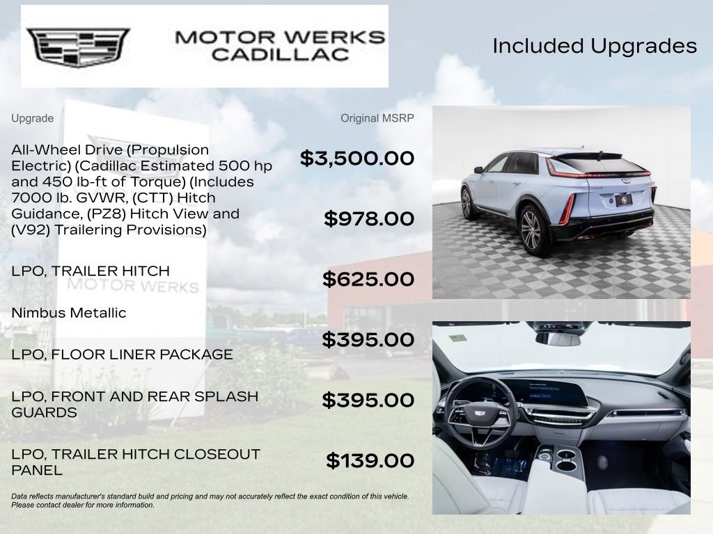 Certified 2024 Cadillac Lyriq Luxury w/ LPO, Floor Liner Package image 4