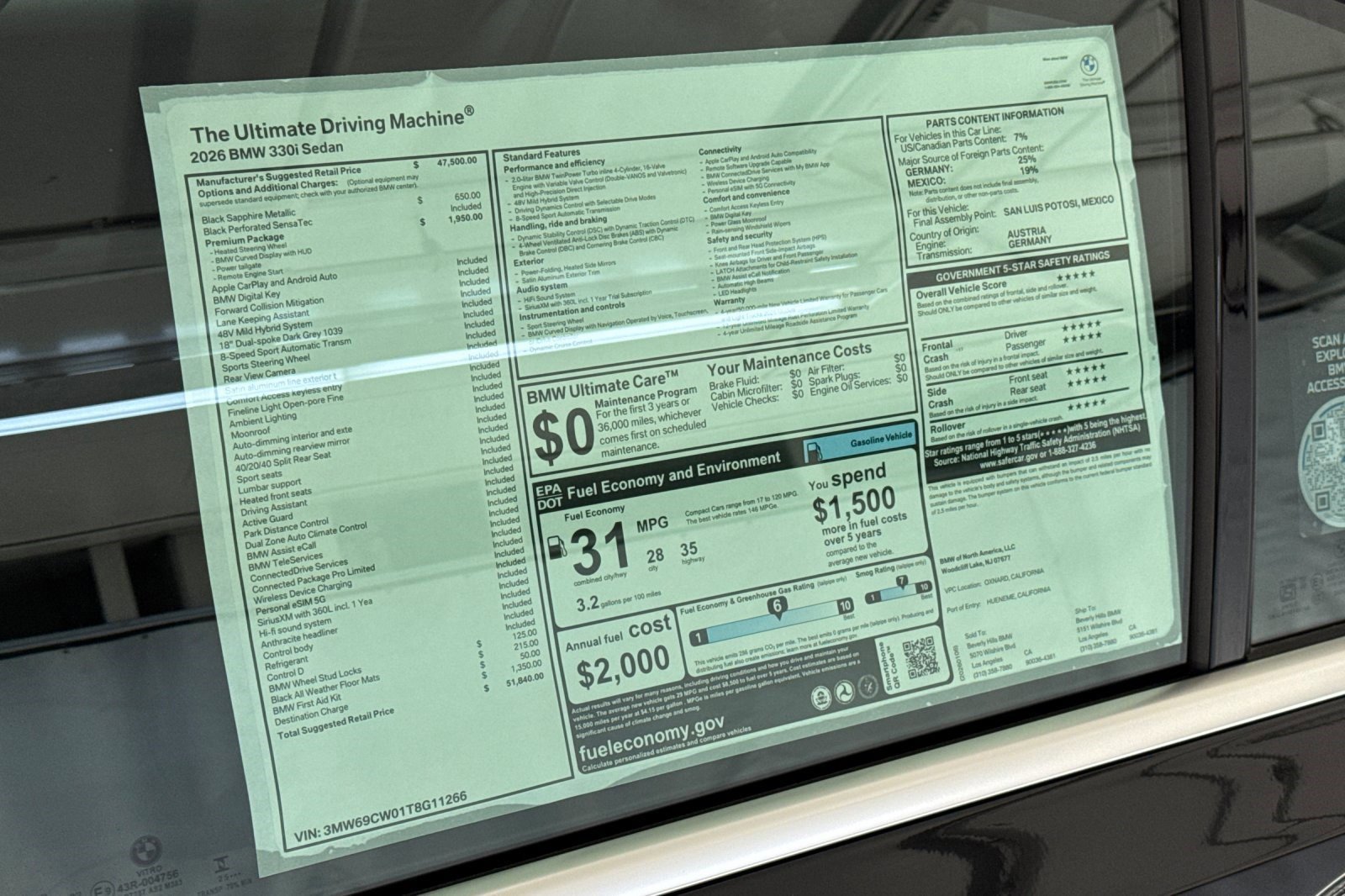 New 2026 BMW 330i Sedan w/ Premium Package image 29