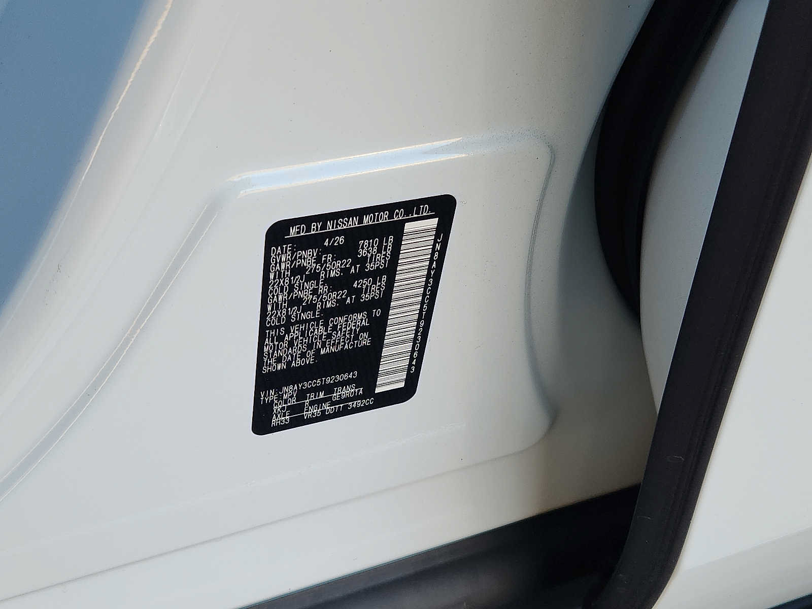 Used 2026 Nissan Armada Platinum Reserve AWD/4WD image 26