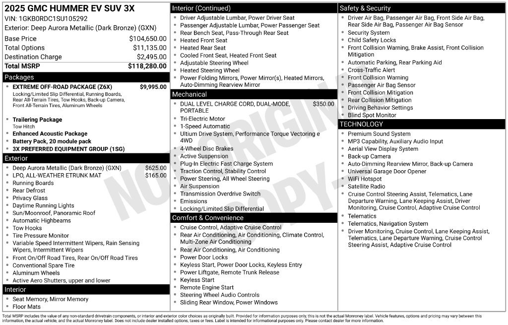 Used 2025 GMC Hummer EV 3X w/ Extreme Off-Road Package AWD/4WD image 10