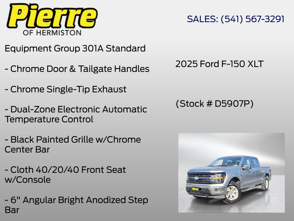 Certified 2025 Ford F150 XLT w/ Equipment Group 301A Standard AWD/4WD image 7