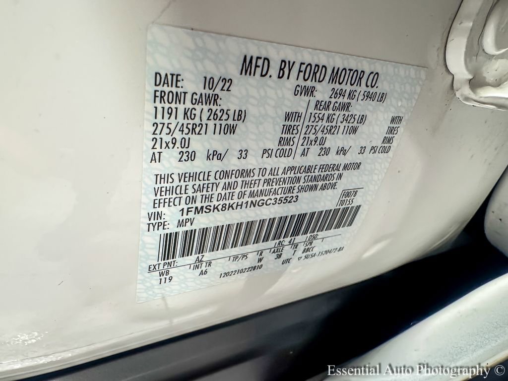 Used 2022 Ford Explorer ST-Line w/ Class IV Trailer Tow Package image 36