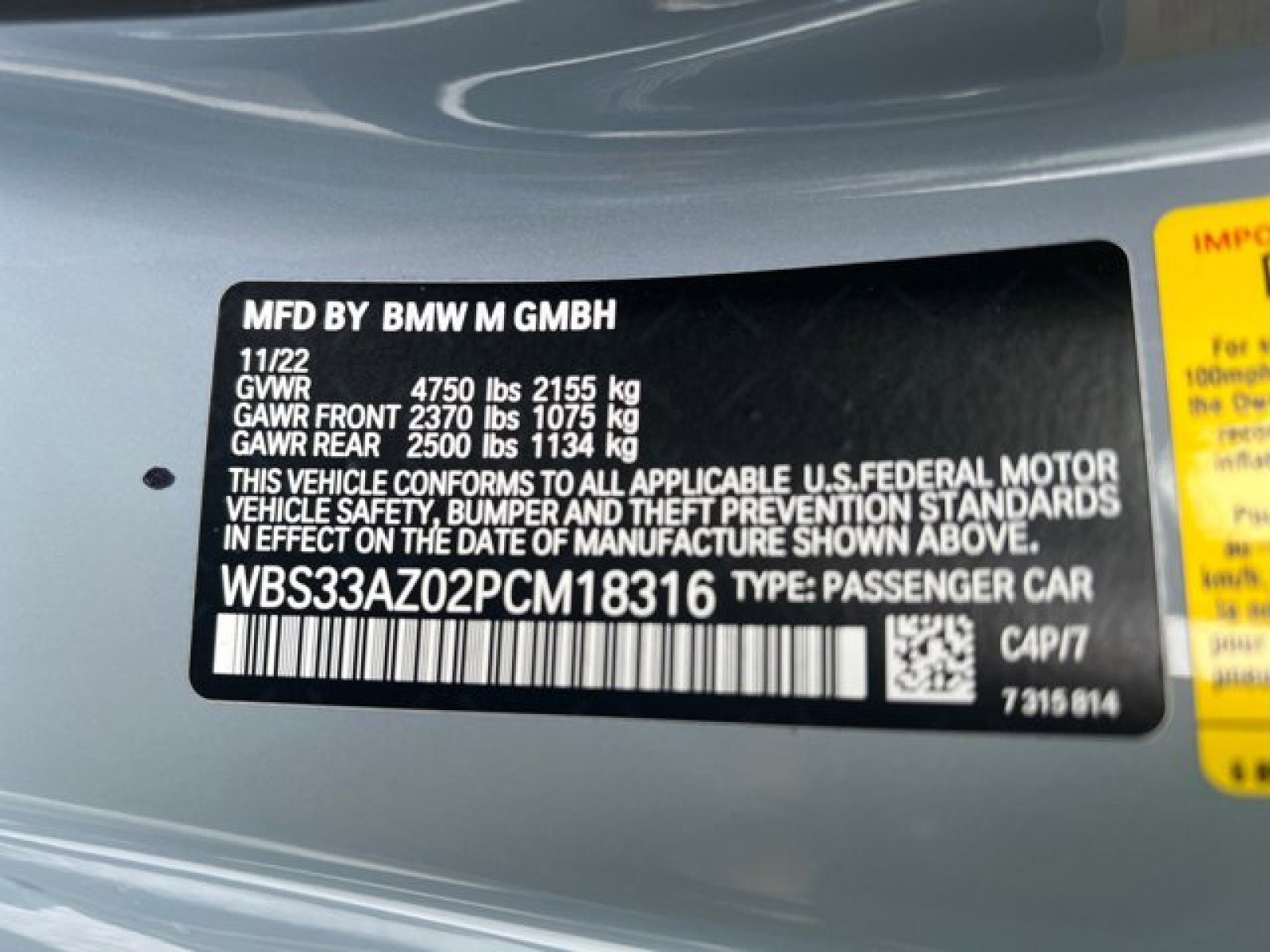 Used 2023 BMW M4 Competition w/ M Carbon Exterior Package RWD image 23
