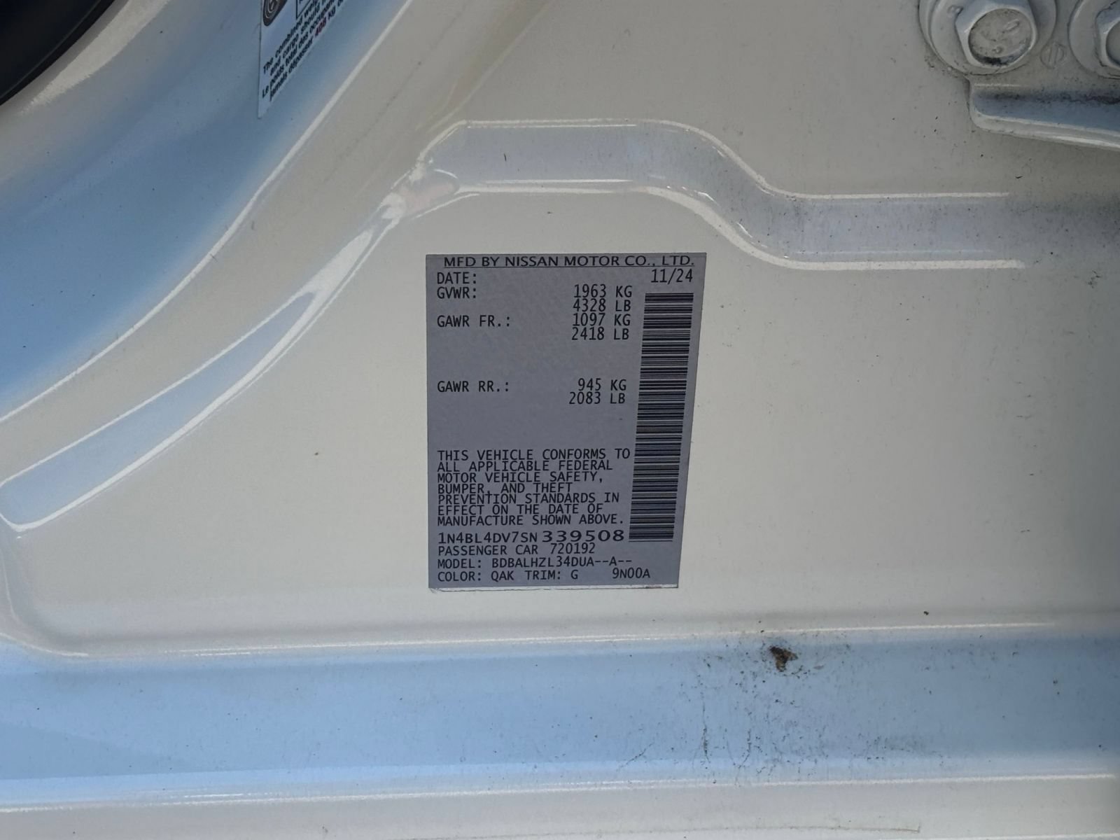 Used 2025 Nissan Altima 2.5 SV FWD image 24