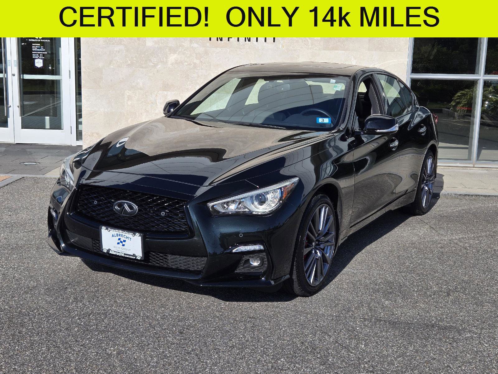 Certified 2024 INFINITI Q50 Red Sport 400 w/ Black Opal Edition